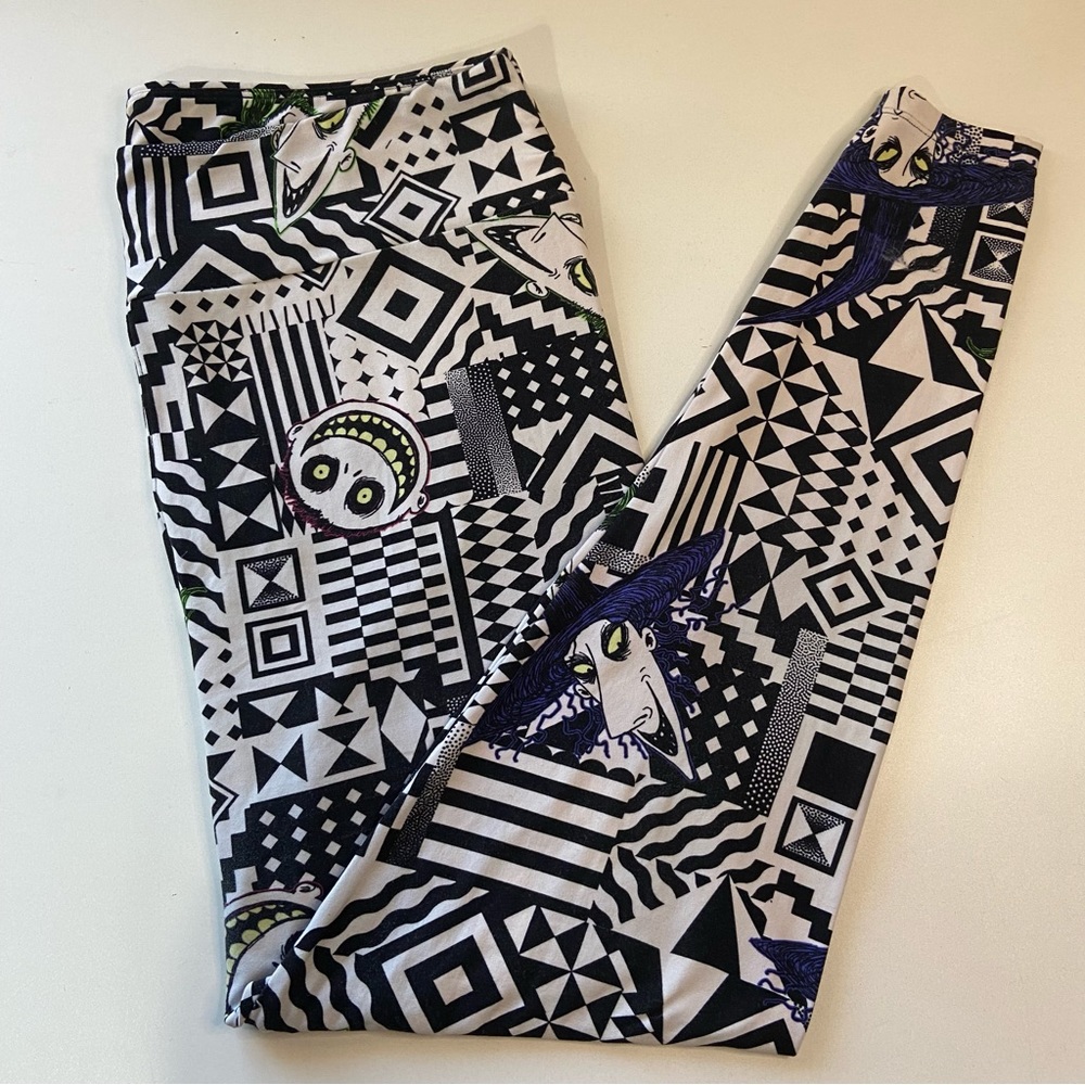 LULAROE TC2 Disney Nightmare Before Christmas Lock Shock and Barrel leggings